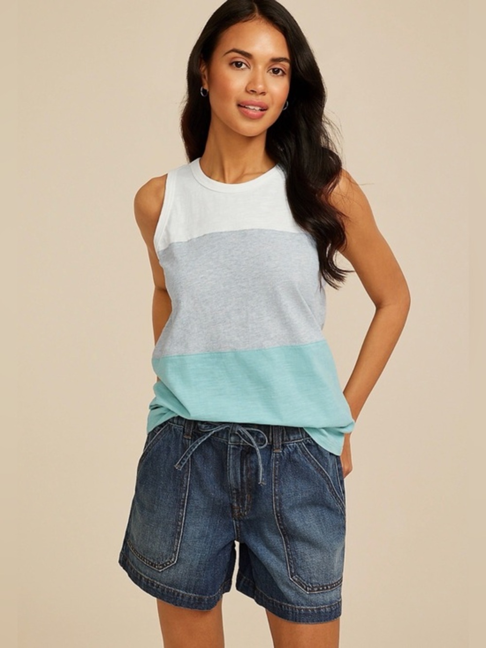 Maurices XL Colorblock tank 24/7 NWT